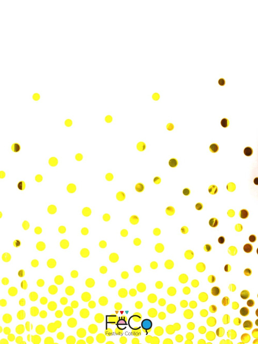 MANTEL METALICO BLANCO DORADO.2