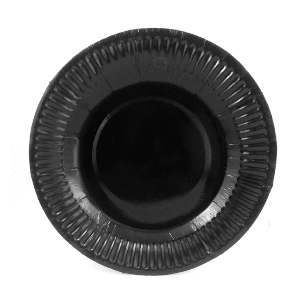 PLATO NEGRO CARTON x 10.1