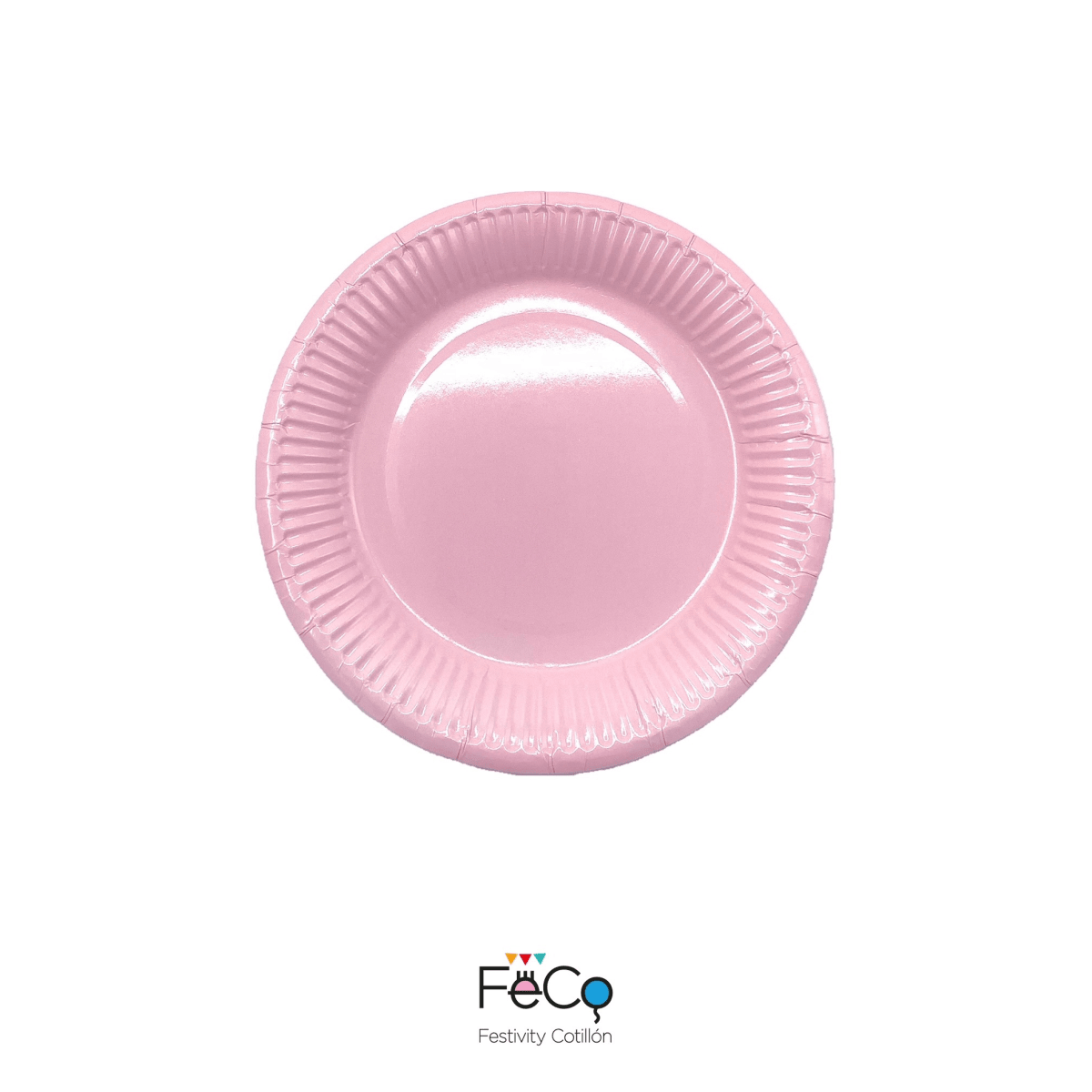PLATO CARTON ROSADO CHICO x 10.1