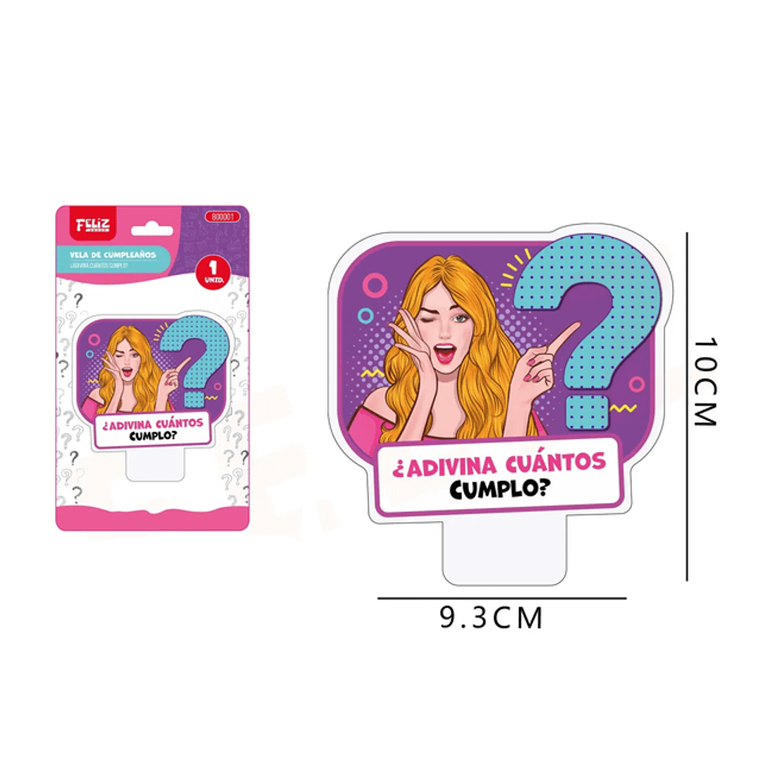 9.3*10CM VELA DE CUMPLEANOS1