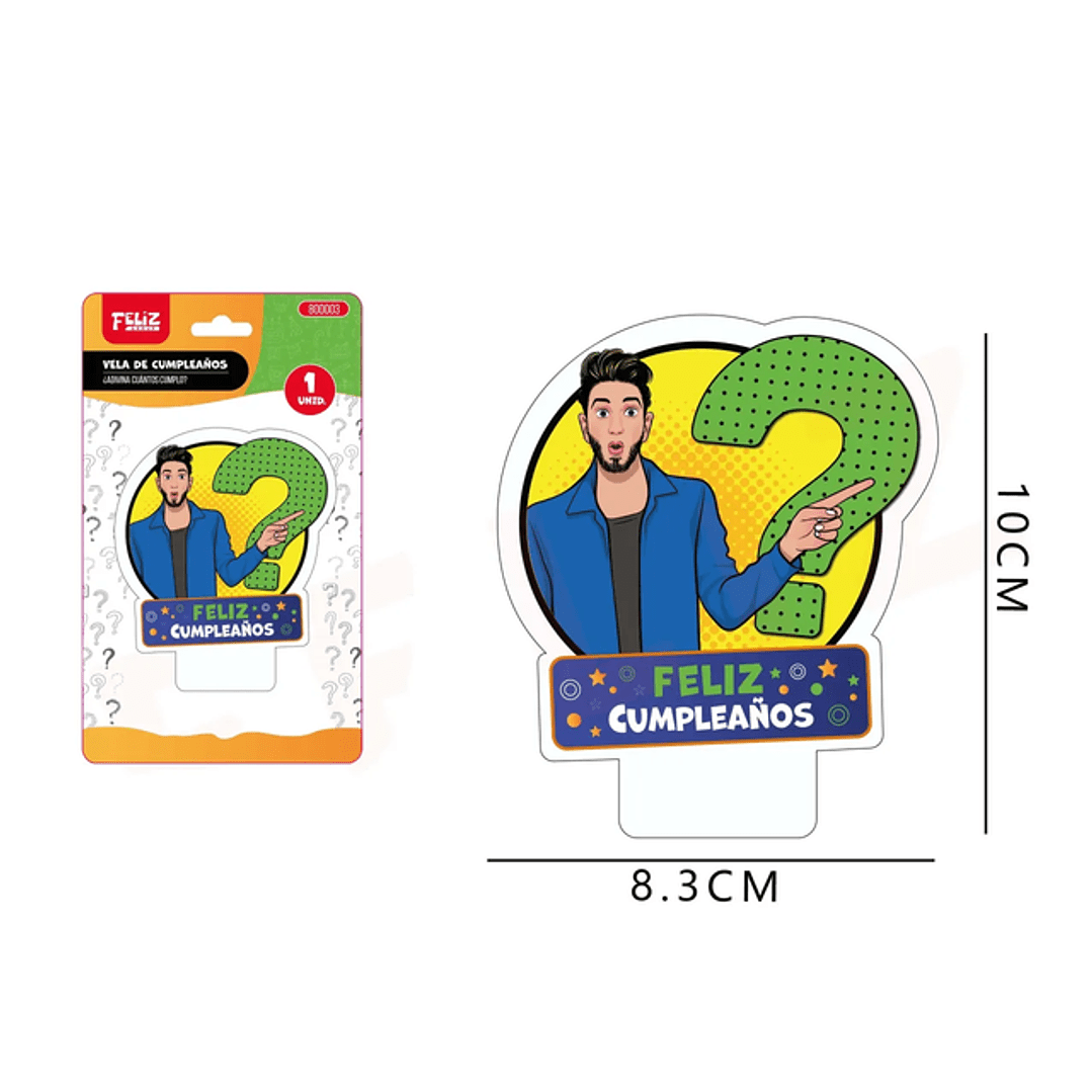 8.3*10CM VELA DE CUMPLEAÑOS1