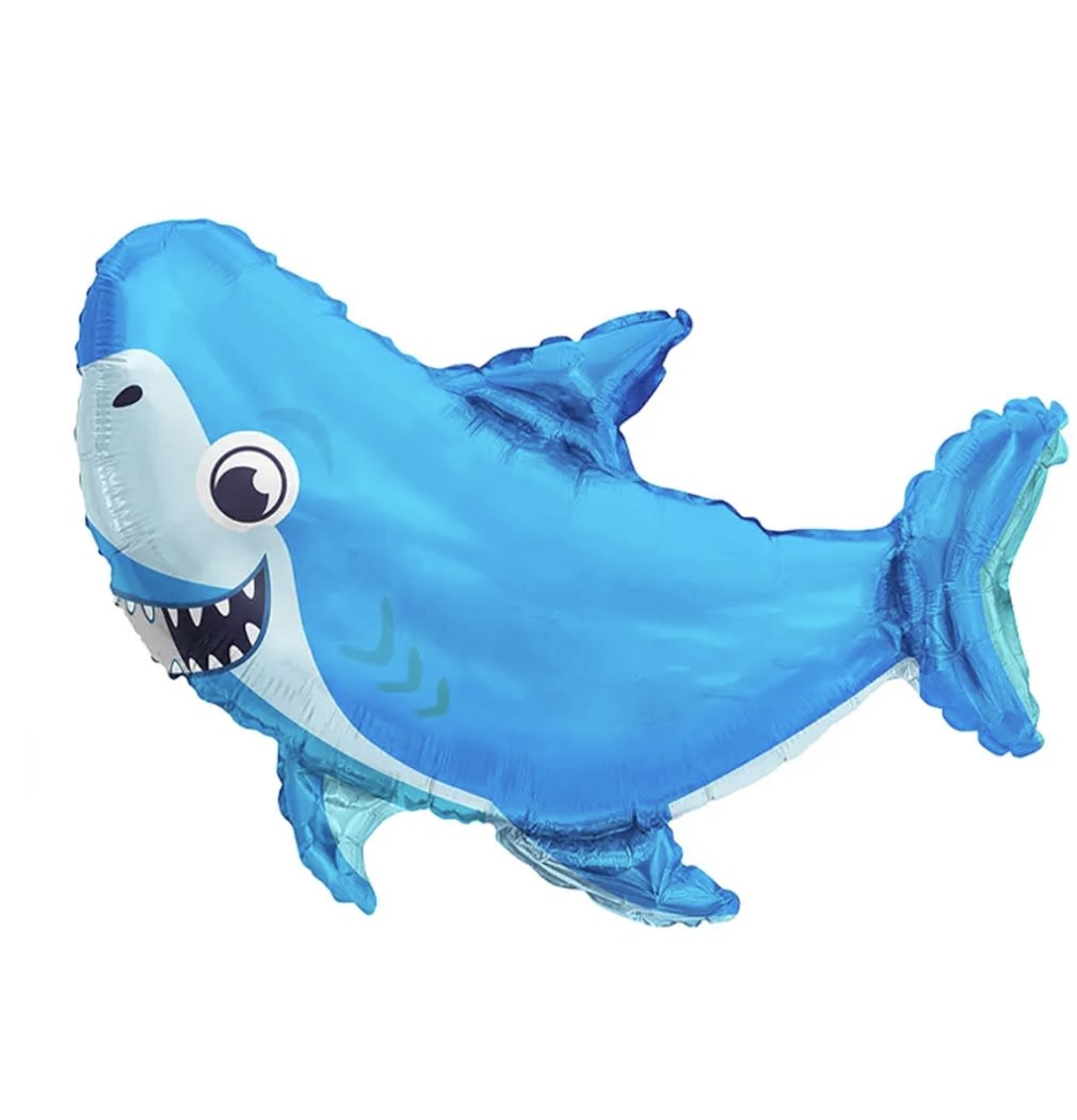 GLOBO METÁLICO TIBURÓN AZUL 58 X 80 CM.1