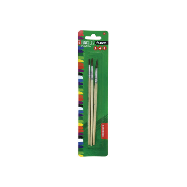 SET PINCELES REDONDOS 2-4-81