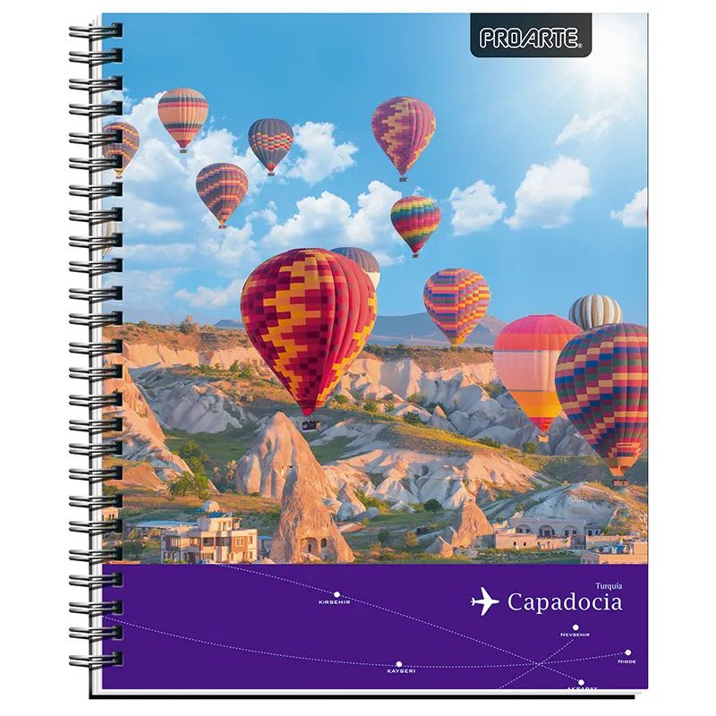 CUADADERNO UNIVERSITARIO PEOPLE AND PLACE 7MM 100 HOJAS