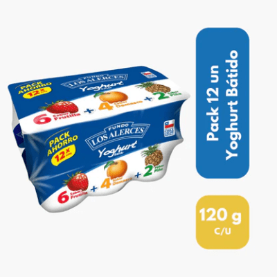 Yoghurt Pack Ahorro Los Alerces 12x120ml.1