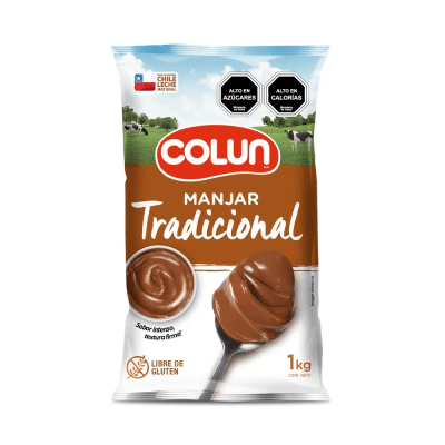 Manjar Colun Bolsa 1Kg.1