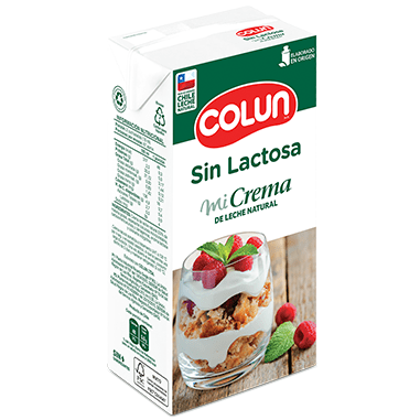 Crema de Leche Sin Lactosa Colun 1Lt1