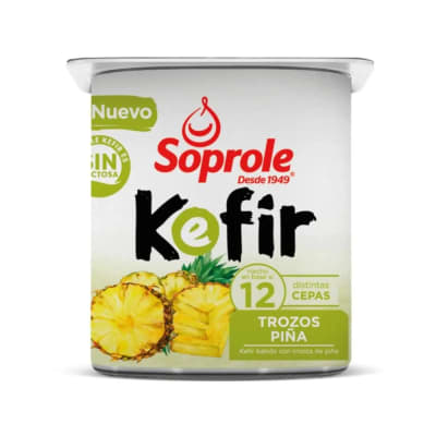Yoghurt Kefir Trozo Piña Soprole 120gr.1