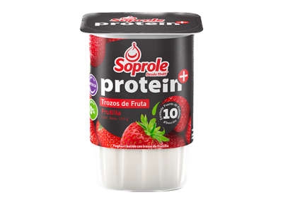 Yoghurt Protein Trozos Frutilla Soprole 155gr.1