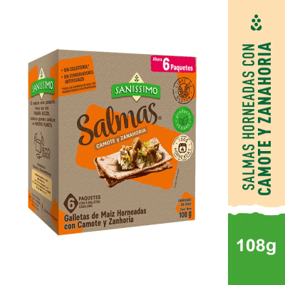 Salmas Camote Zanahoria 6p Sanissimo 108gr.1