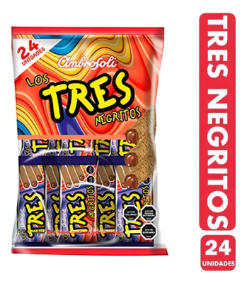 Chocolate Bolsa Tres Negritos 24x24gr.1