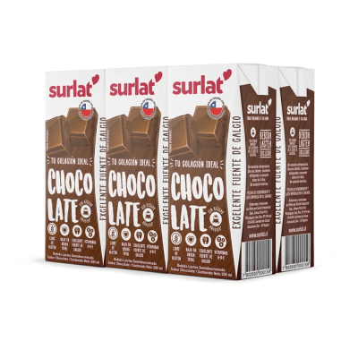 Leche Chocolate Surlat Bombillin 6x200ml.1