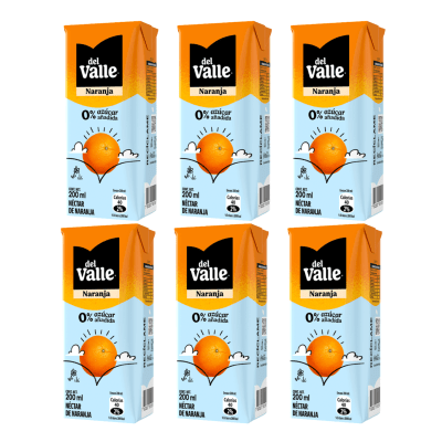 Nectar Andina del Valle Naranja Zero Pack 6x200ml1