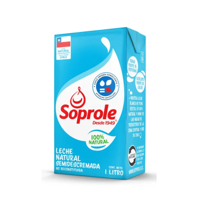 Leche Semidescremada Soprole 1Lt.1