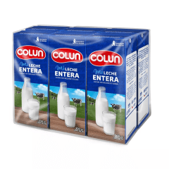 Leche Entera Bombillin Colun 6x200ml