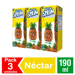 Nectar Sprim Tripack Piña 3x190ml.
