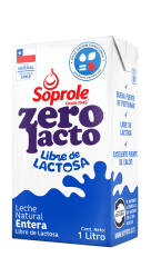 Leche ZeroLacto Entera Soprole 1Lt.