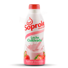 Leche Cultivada Frutilla Soprole 1Lt.