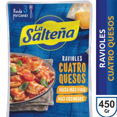 Ravioli Cuatro Quesos La Salteña 450gr.