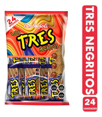 Chocolate Bolsa Tres Negritos 24x24gr.