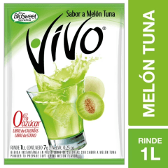 Jugo Polvo Vivo Melon Tuna 7gr.