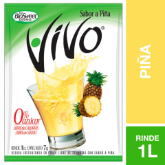 Jugo Polvo Vivo Piña 7gr.