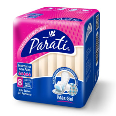 Toalla Higienica Nocturna Con Alas Parati 8un.