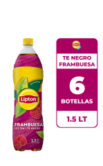 Jugo Lipton Te Negro Frambuesa Botella 1,5lt.