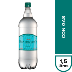 Agua Benedictino Con Gas 1,5Lt.