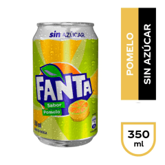 Fanta Pomelo Sin Azucar Lata Unidad 350cc.