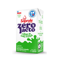 Leche ZeroLacto Semidescremada Soprole 1Lt.