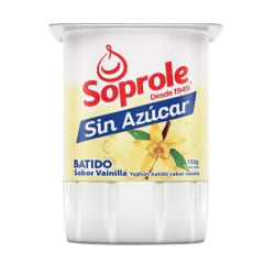 Yoghurt Sin Azucar Soprole Vainilla 155gr.