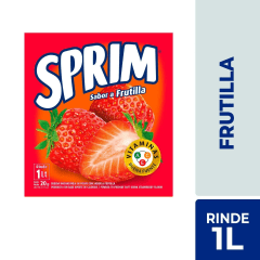 Jugo Polvo Sprim Frutilla 20gr.