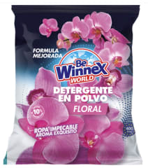 Detergente Winnex en Polvo Floral 400gr.