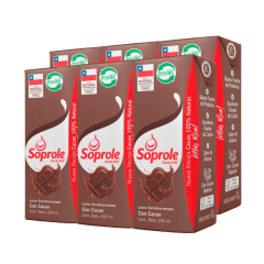 Leche con Chocolate Soprole 6x200ml