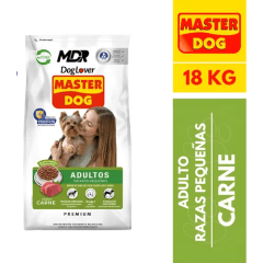 Saco Comida Raza Pequeña Master Dog 18Kg.
