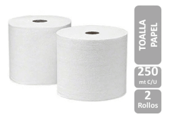 Toalla de Papel Industrial 2x250m.