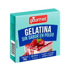 Gelatina Sin Sabor Gourmet 30gr.
