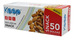 BOLSA HERMÉTICA SNACK 50 UN