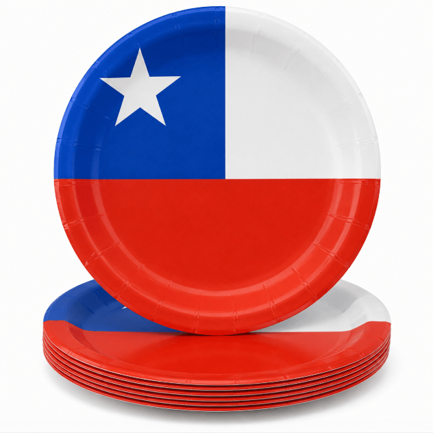 SET 10 PLATOS CARTÓN BANDERA2