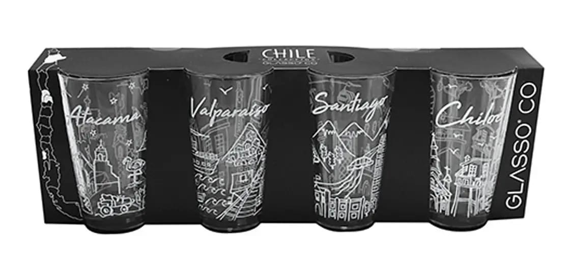 SET 4 VASOS CHILE COLLECTION1