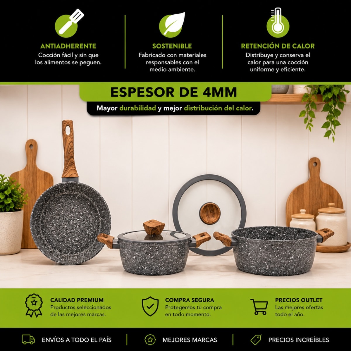 BATERIA DE COCINA ROKKA3
