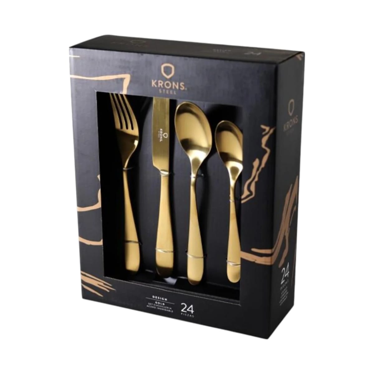 SET CUBIERTOS GOLD1