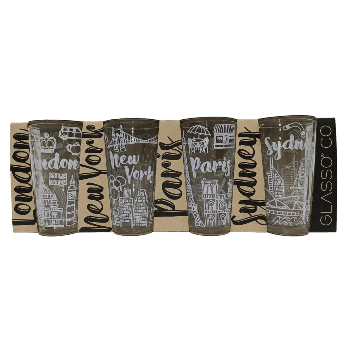 SET 4 VASOS CITY COLLECTION1