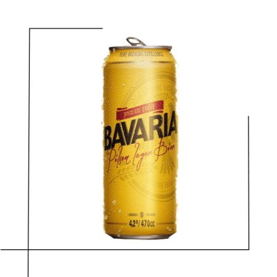 CERVEZA LATA BAVARIA