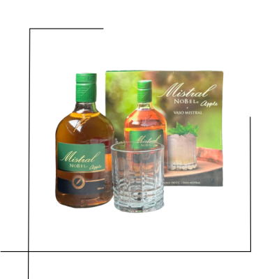 PISCO MISTRAL NOBEL + VASO1