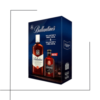 WHISKY BALLANTINE'S  750CC + BALLANTINE'S 7 AÑOS 200CC