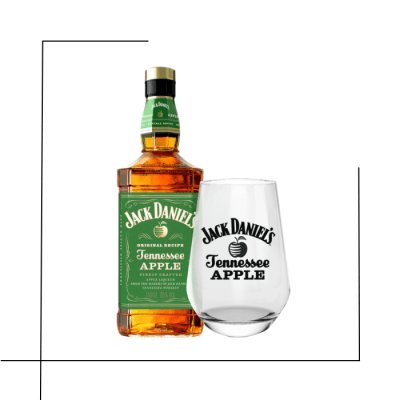 WHISKY JACK DANIELS APPLE + VASO