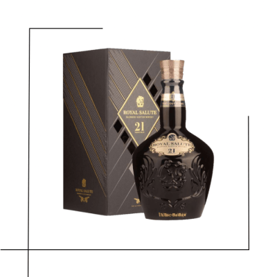 WHISKY CHIVAS REGALS 21 AÑOS NEGRO