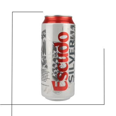 CERVEZA LATA ESCUDO SILVER